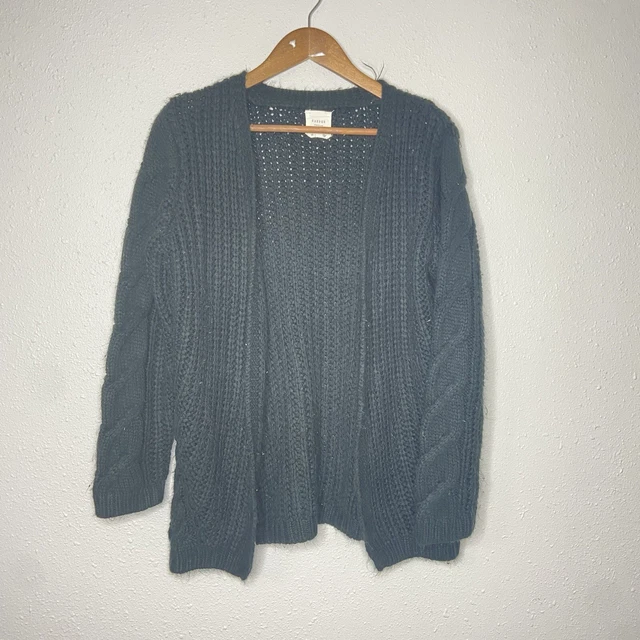 Harper Heritage Women’s Open Front Chunky Knit Cardigan Medium