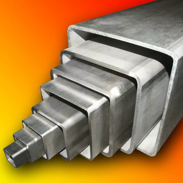 Grade 304 Stainless Steel Square Box Section     **ANY SIZE**     **ANY LENGTH**
