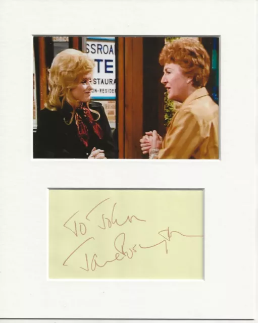 Jane Rossington crossroads signed genuine authentic autograph signature AFTAL 73