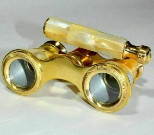 Antique Brass Binoculars Nautical Monocular Vintage Spyglass