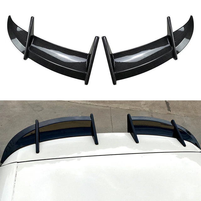 1X ABS CARBON Fiber Rear Roof Spoiler Window Wing For Volkswagen Golf