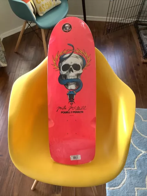 Powell Peralta Mike McGill Skull and Snake Skateboard Deck Hot Pink -10 x 30.125