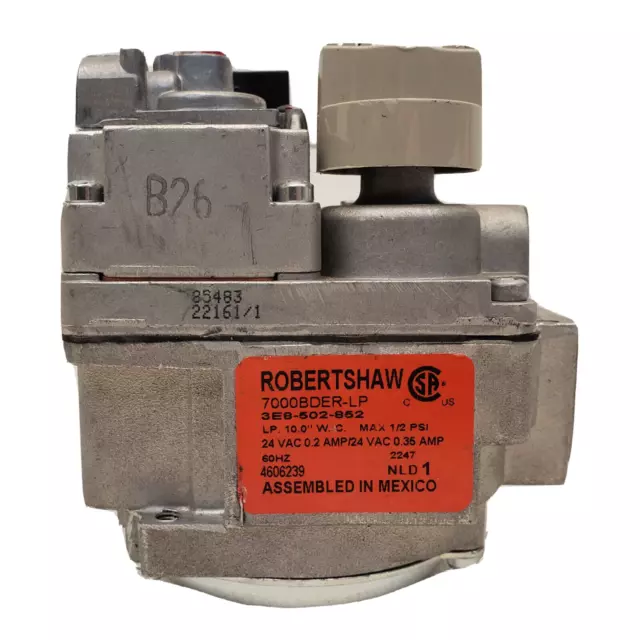Robertshaw 7000BDER-LP Universal LP Gas Valve 3/4" 24VAC / 3E8-502-852 / 700-055