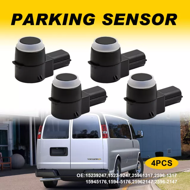 4X Reverse Parking Bumper Backup For GMC Chevy Park Assist Sensor 06-19 15239247