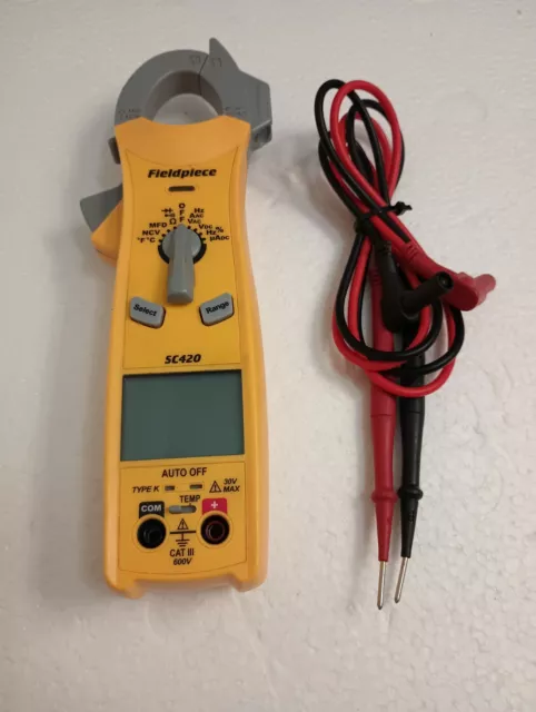 Fieldpiece SC420 Digital Clamp Multimeter With Leads