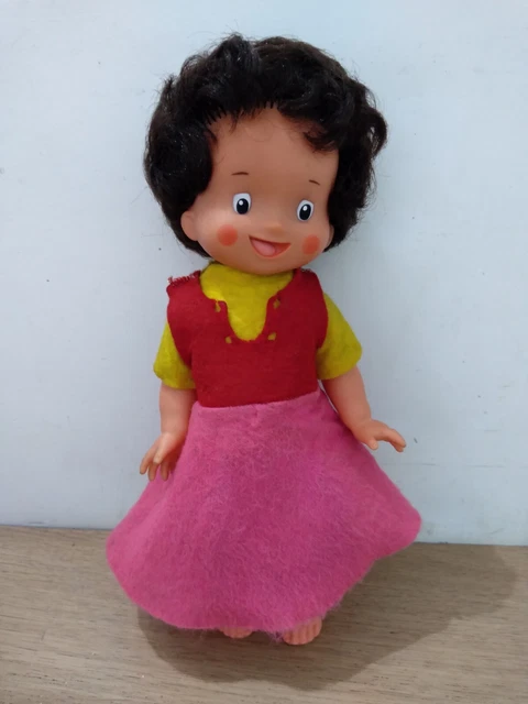 Poupée Vintage Des Années 70 - Bavole - Charme Rétro Pour Collection