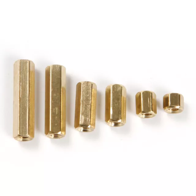 25x M3*4 - M3*20 Brass Female Hex Hexagonal Screw Nut Pillar Standoff Spacer PCB