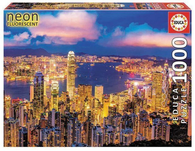 Educa - Hong Kong 1000 Teile Nachtleuchtpuzzle | Educa | Spiel | Deutsch | 2021