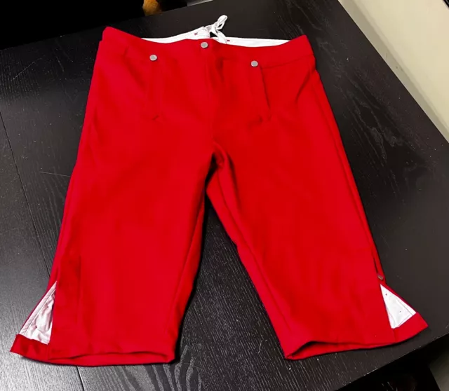 18th Century Wool Breeches 34" - Red, Lined - Revolutionary War Colonial, NEW