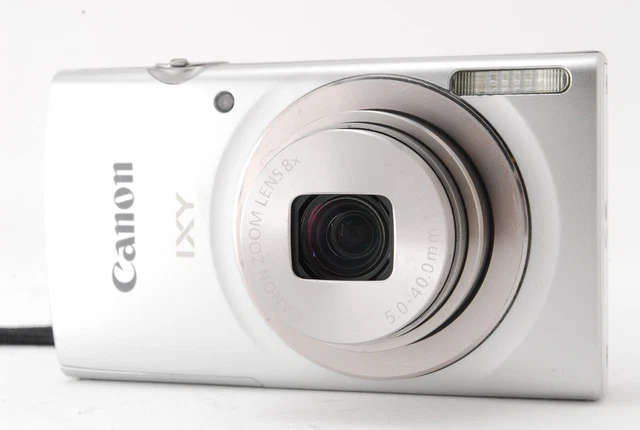 [NEAR MINT in Box]  Canon IXY 180 digital camera Silver w/strap From Japan 3