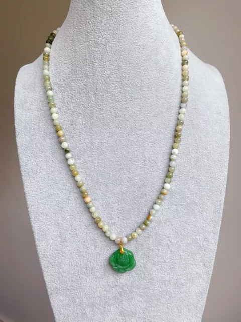 Natural A Grade Burma Burmese Jade Beaded Necklace