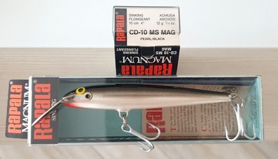 Rapala RAPALA MAGNUM 10 cm 12gr COLOR PEARL/BLACK SINKING CD-10 MS MAG TRAINA BARCA 