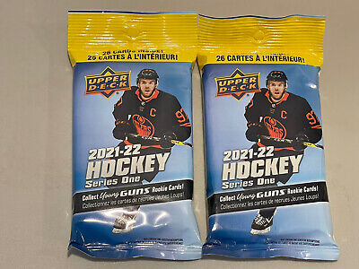 (2 Packs) 2020-21 Upper Deck Series One NHL Hockey Trading Cards - 52 cards