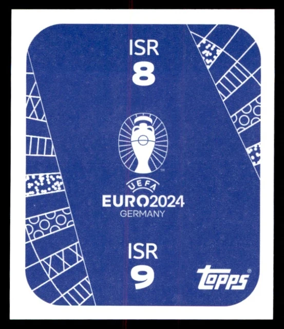 ADESIVO TOPPS EURO 2024 Doron Leidner / Oscar Gloukh Israele n. ISR8