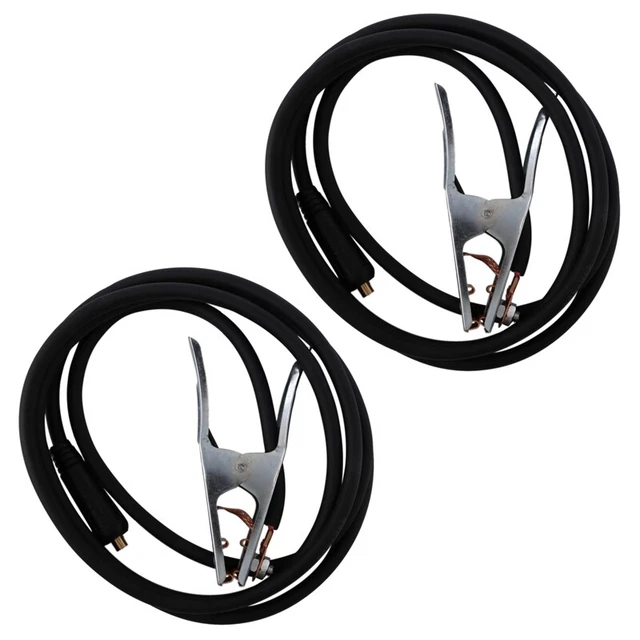 2X 300A Groud Welding Earth Cable Clamp Clip for MIG TIG   / Cable 10-25 PluJ4E9