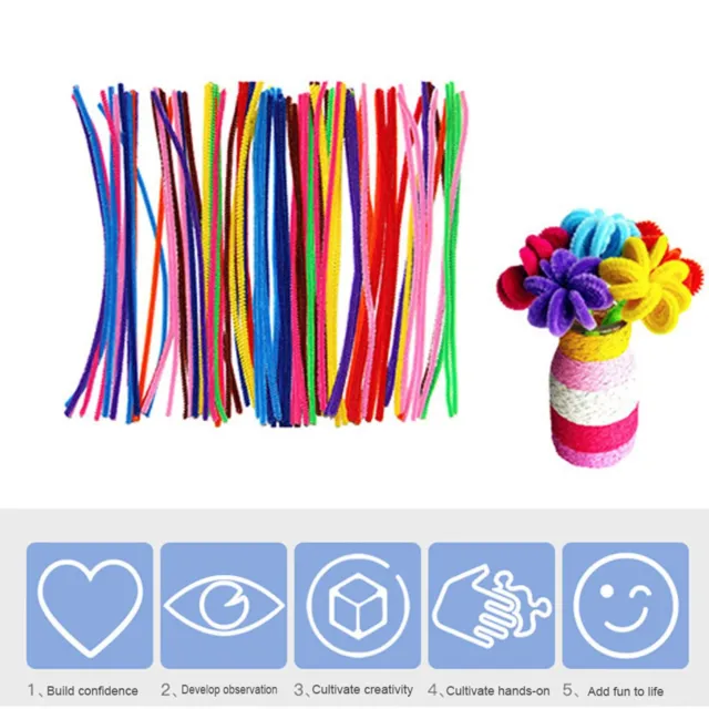 500PCS Pipe Cleaner Craft Set Creative Assorted Craft Supplies DIY Accessories