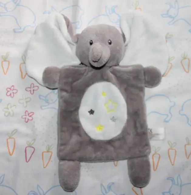 Doudou Simba Toys Elephant Plat Gris Blanc Etoiles