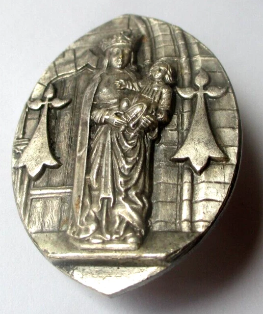 Broche Bretonne Vintage – Hermine Reine Anne De Bretagne, Argenté (occasion)