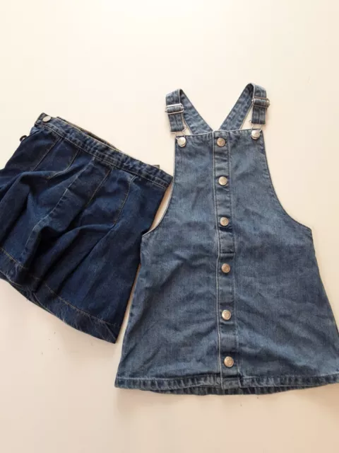 Denim Dress & Skirt Girls Age 5 6 Years Blue jeans Denim Bundle George & F&F