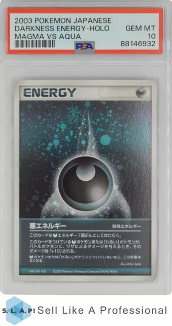 2003 Japanese Pokemon Magma Vs Aqua Darkness Energy-Holo Magma Vs Aqua Psa 10