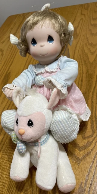 Ashton Drake Galleries Precious Moments 11"Porcelain Doll  Lamb"I Love EWE Too"