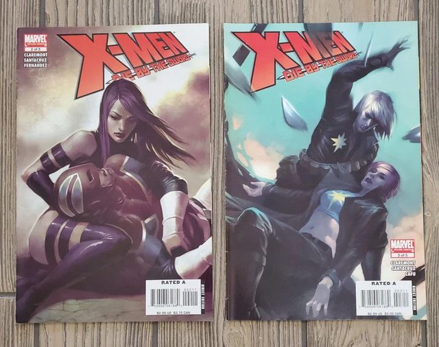 X-Men Die By The Sword #2, 3 Limited Run Marvel 2008 Comics Lot Claremont