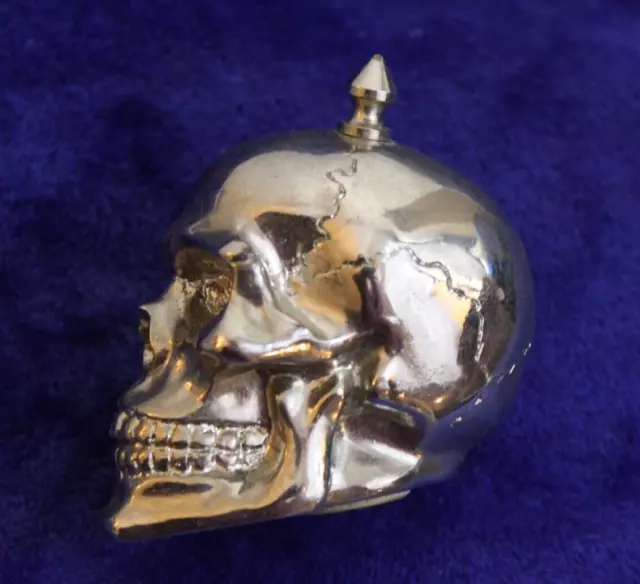 Vintage Chrome Skull Gear Shift Knob Handle Accessory Manual Stick