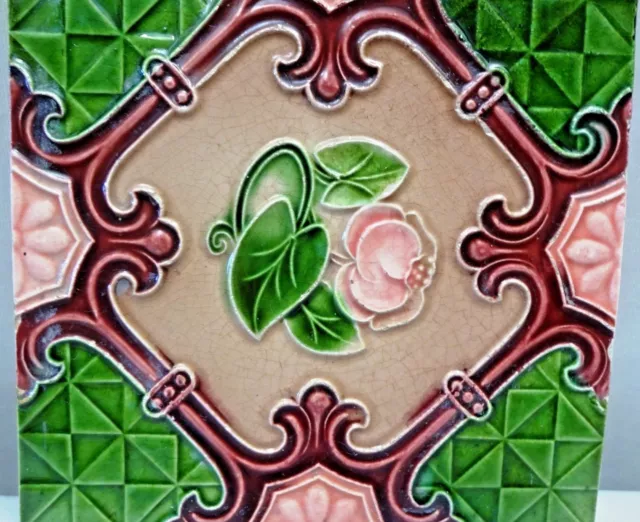 Tile Majolica Art Nouveau Porcelain Ceramic Japan Architecture Collectibles #71 2