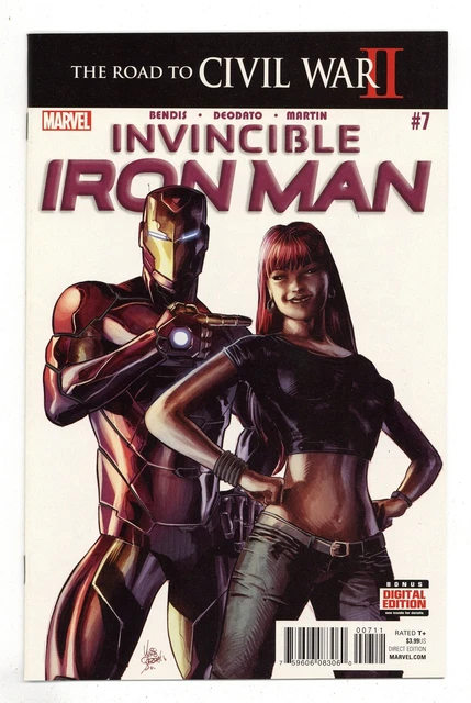 Invincible Iron Man #7A Deodato VF 8.0 2016 1st cameo app. Riri Williams