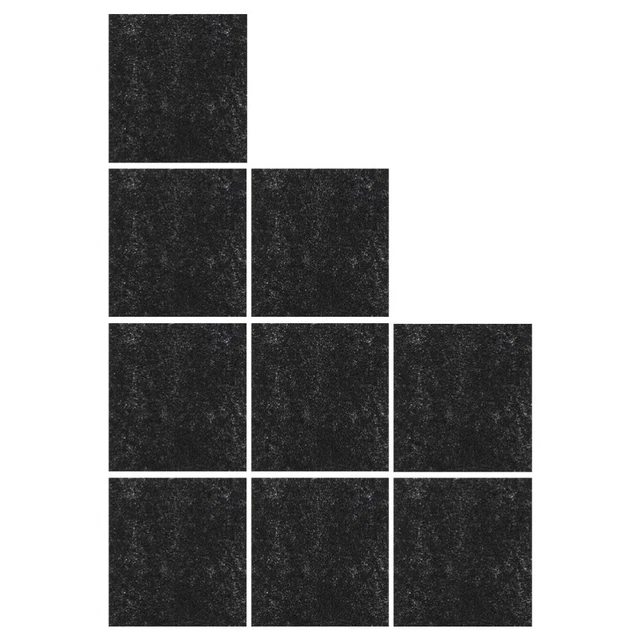 9 piezas Filtro de sartén de arena para gatos Filtro Esponja Caja de arena Filtro Alfombra
