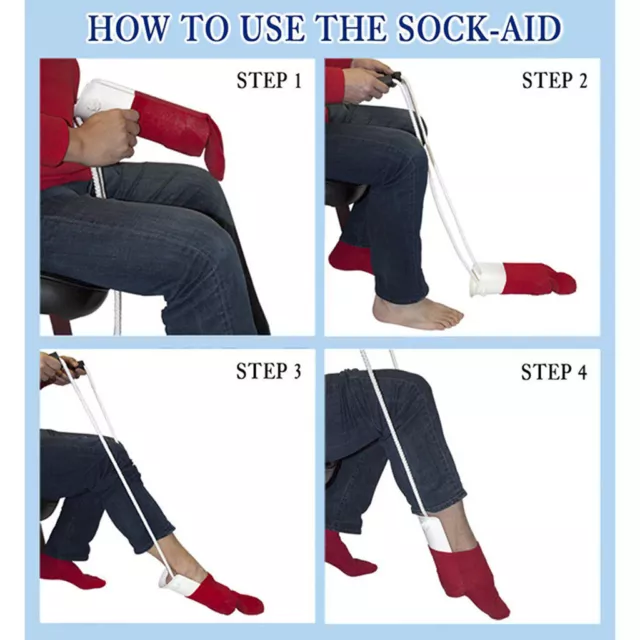 Deluxe Sock Aid Easy On and Off Stocking Slider Device Helper for Senior 3
