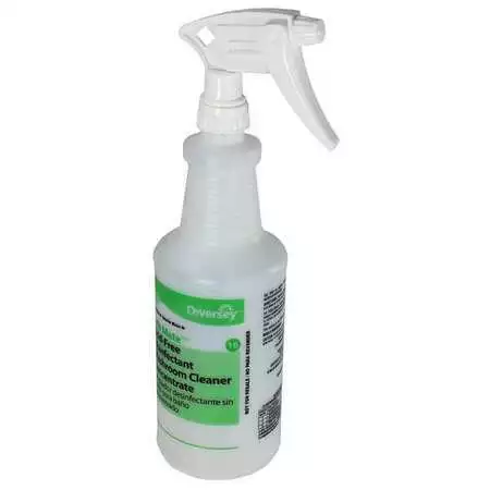 Diversey 130258 32 Oz. Clear, Preprinted Trigger Spray Bottle, 12 Pack, Color: