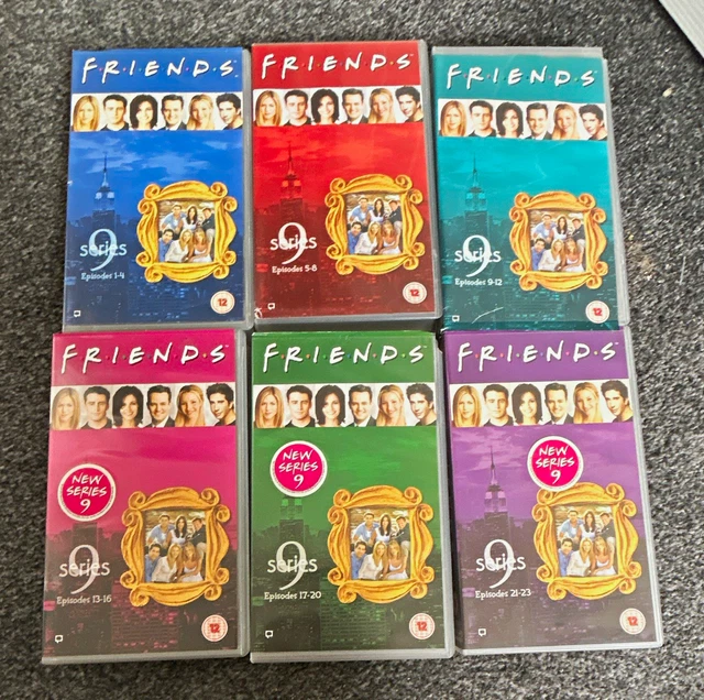WARNER HOME VIDEO Friends Series 9 VHS Box Set Vol 1-3 PAL Cert 12 ...