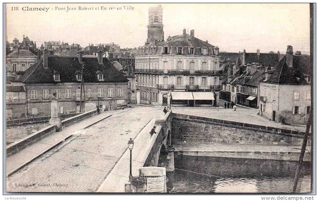 58 CLAMECY - pont jean Rouvet et entree de ville