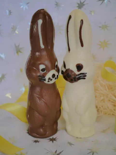 Hand made Belgian Chocolate Easter Rabbits White or Milk, may be personalised