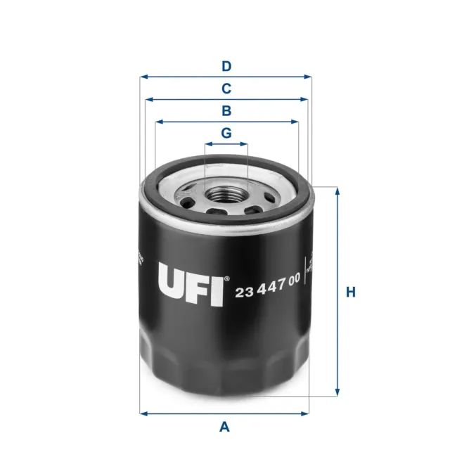 Filtri Olio Panda Seicento 0.9 Benzina 23.447.00 Ufi