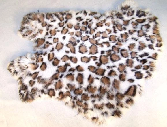 REAL RABBIT SKIN LEOPARD PRINT fur pelt bunny soft rabbits skins DIE wild animal REAL RABBIT SKIN LEOPARD PRINT fur pelt bunny soft rabbits skins DIE wild animal