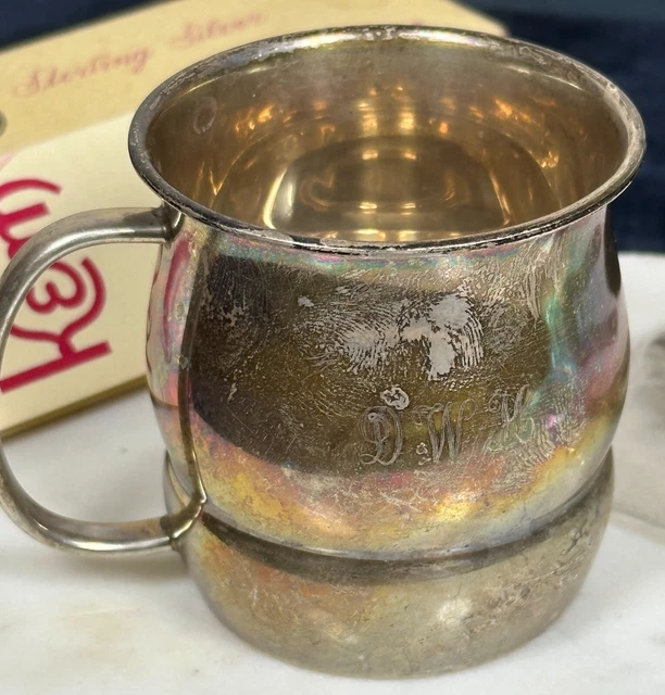 Antique Sterling Silver Towle Baby Cup 10782 57 Grams!