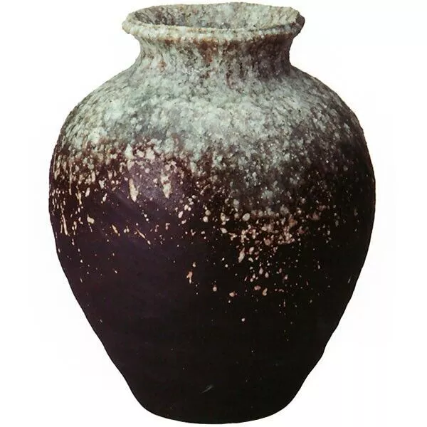 Made In Japan Shigaraki Yaki Stylish Vase Old Kiln Weird Twisted No. 13 Height 3