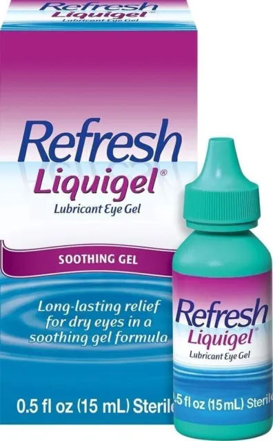 Gel calmante para ojos lubricante Refresh Liquigel - 0.5 fl oz / 15 ml