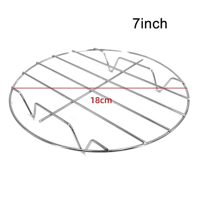 Sturdy Stainless Steel Steam Rack for Air Fryer Improved Cooking Performance