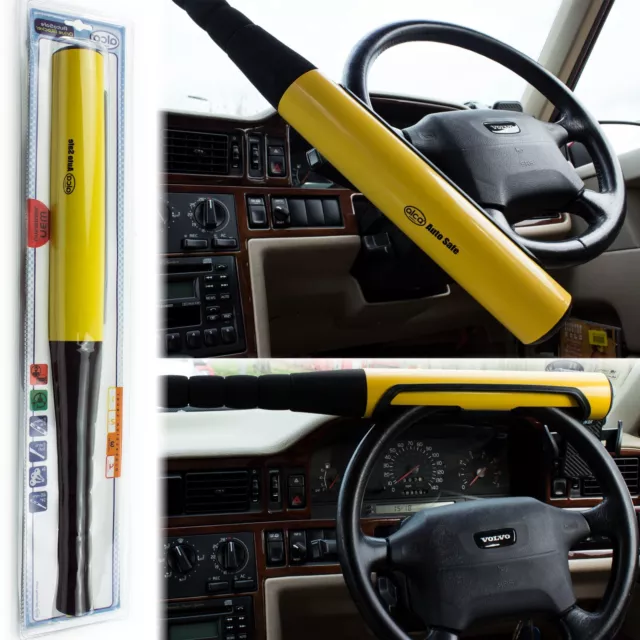 Anti-Theft Steering Wheel Lock For Car Heavy Duty Crook Loc Baseball Bat 303000