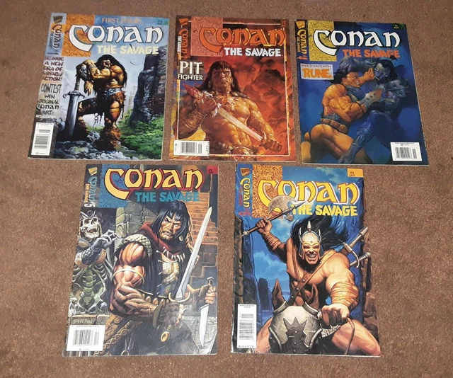 Conan The Savage Vol 1 No 1  First Issue 2, 4, 5, 6 1995-1996 Comic Books
