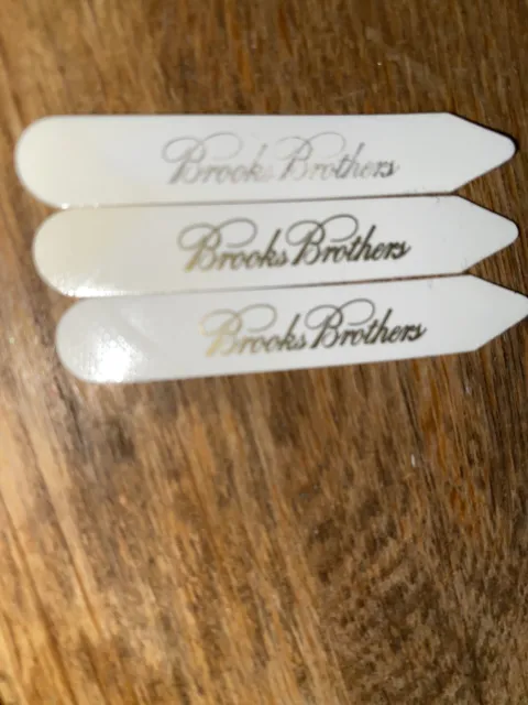 Pacchetto Brooks Brothers Collar Stays Spares Joblot X3 Accessori Camicia