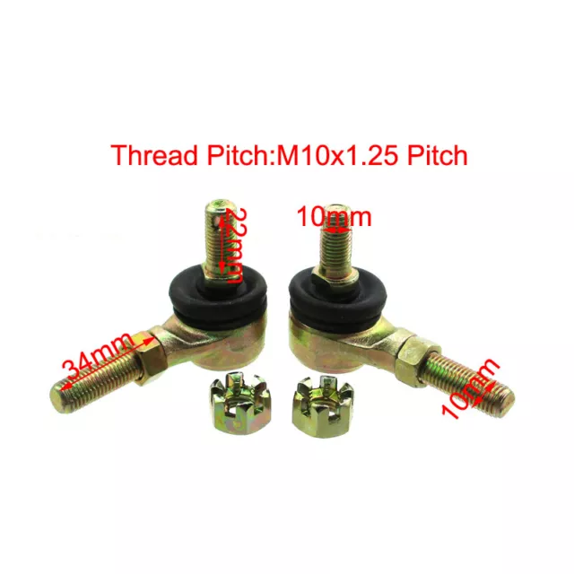 Tie Rod Ends Ball For 110cc 125cc Quad ATV Go Kart Buggy Hammerhead Trailmaster