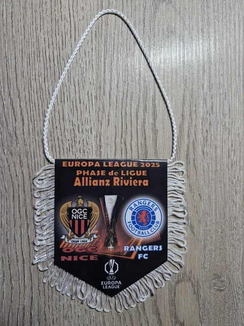 FANION FOOT OGC Nice cote d'azur France team équipe club football Pennant EUR 2,99 - FR