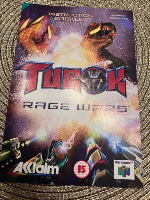 Nintendo 64 Spiel : Turok Rage Wars Anleitung | N64