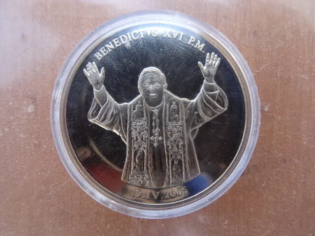 Münze Medaillie Pabst Benedikt