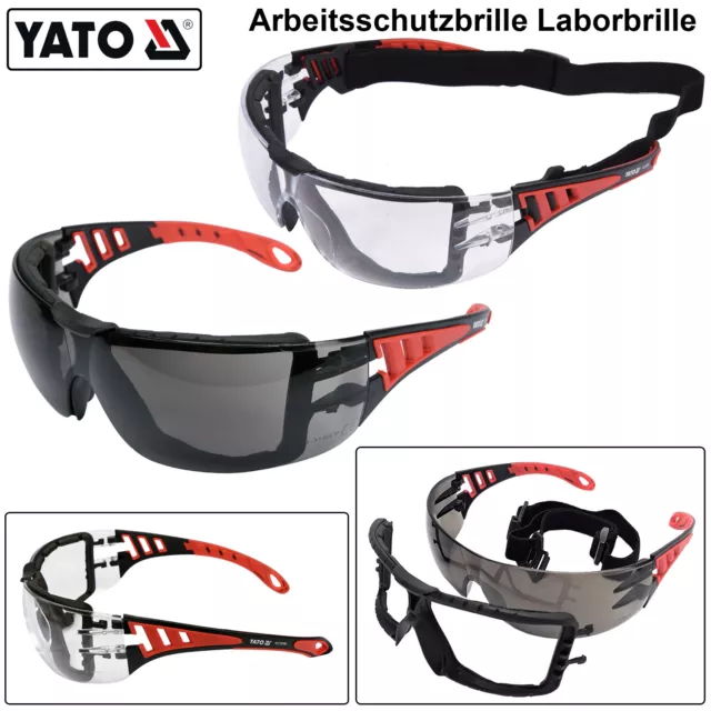 Arbeitsschutzbrille Schutzbrille Sport Sicherheitsbrille Kopfband Laborbrille