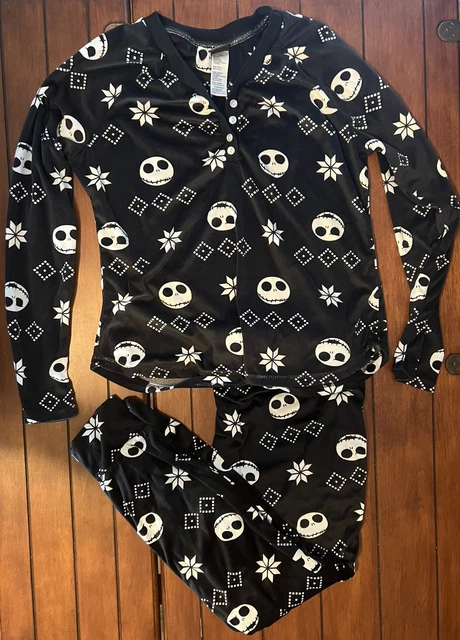 The Nightmare Before Christmas 2 Piece PJ Pajamas Set Velour M 8/10